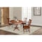 International Concepts Round 36 in Round Extension Dining Table with 4 RTA Chairs, Espresso, 36 in W, 48 in L, 30.1 in H K581-36RXT-27B-C10-4 - alternate 2